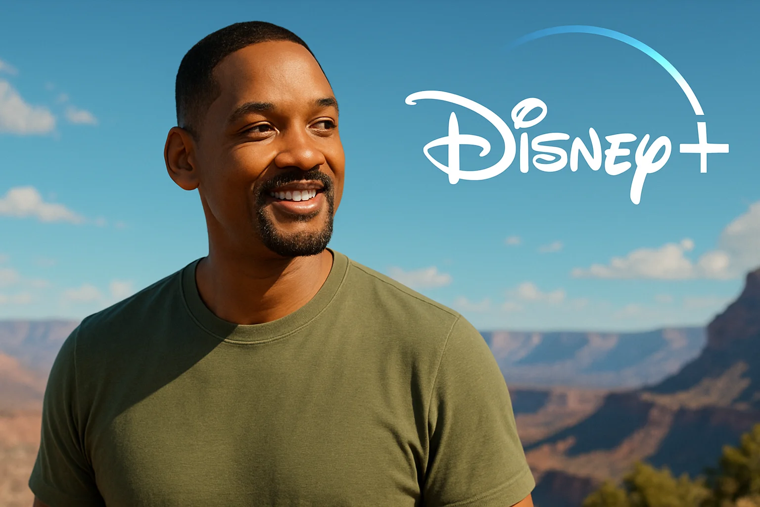 Уилл Смит в кадре из документального фильма Disney+, символизирующий его успех в новом жанре кино.