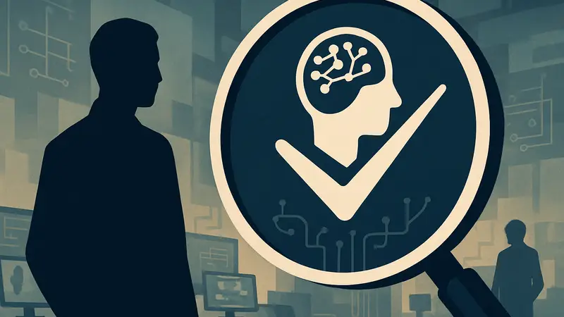 Логотип Pramaana Labs, символизирующий проверку и надежность искусственного интеллекта.
