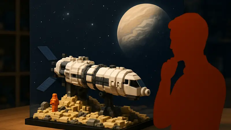 Самодельный LEGO набор по книге "Проект Аве Мария"