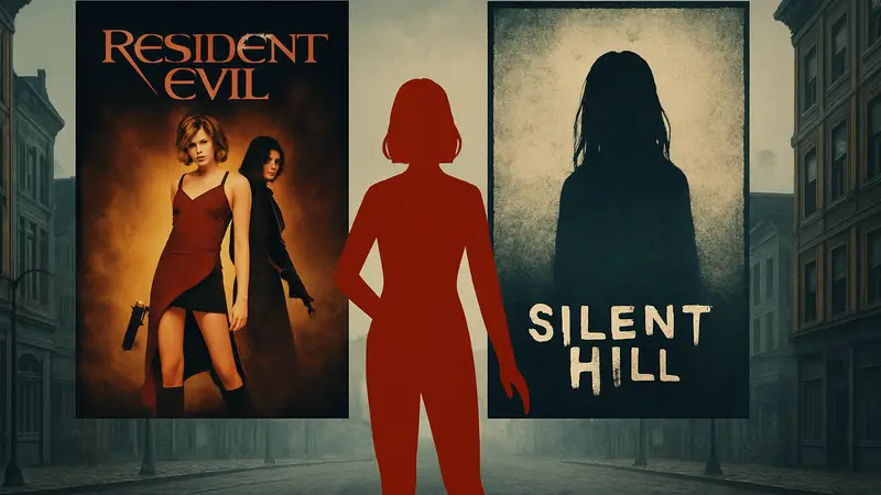 Постеры фильмов Resident Evil и Silent Hill сравниваются на фоне города