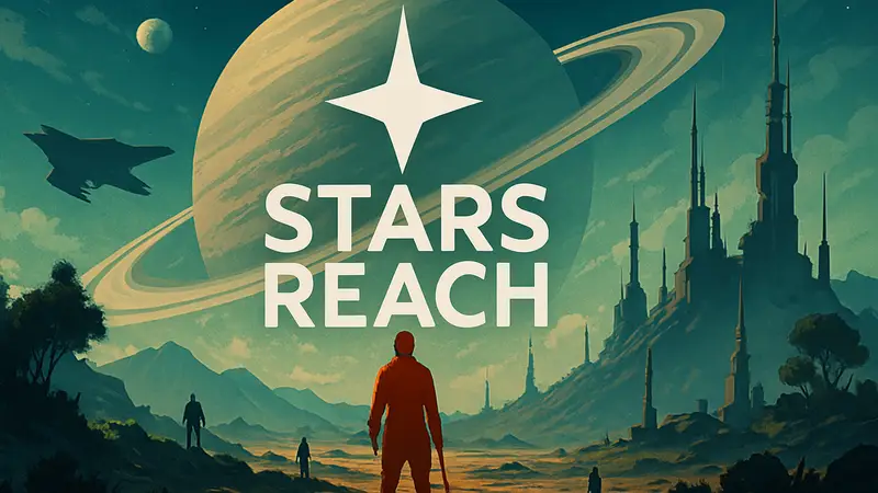Логотип или концепт-арт новой MMO Stars Reach от Рафа Костера, создателя Star Wars Galaxies.