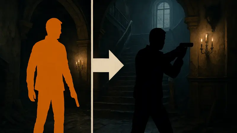 Скриншот из Resident Evil Requiem, демонстрирующий выбор между видом от первого и третьего лица.