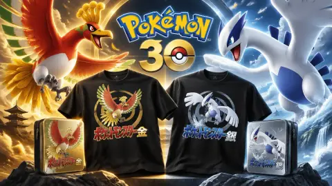 В Pokémon Center появились футболки по Pokémon Gold и Silver