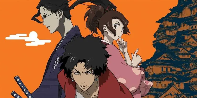Jin, Mugen, and Fuu in Samurai Champloo key art.