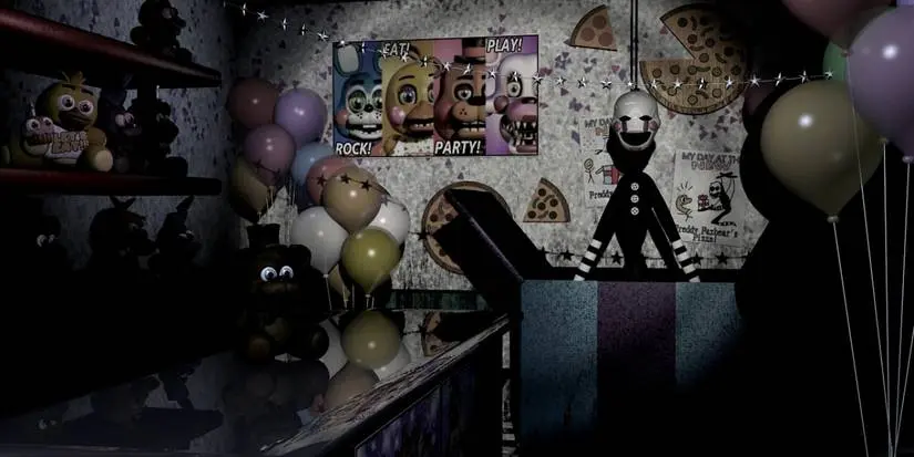The Puppet in Five Nights at Freddy's 2 game
