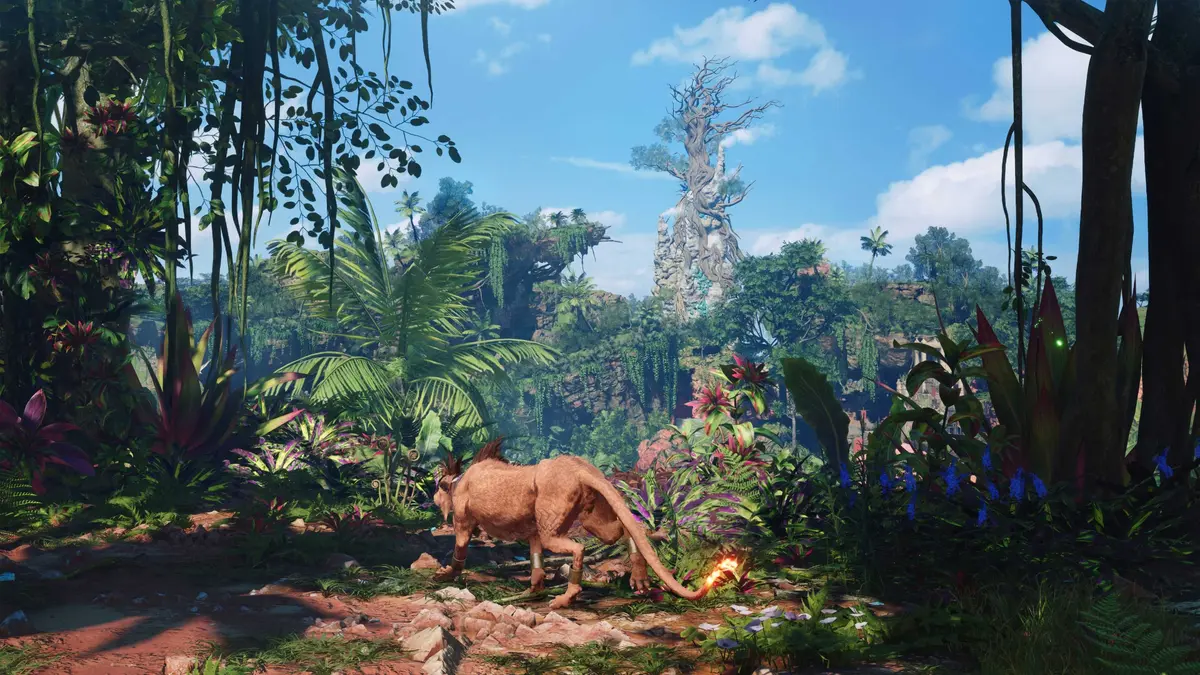 Red XIII in Final Fantasy 7 Revelation's open world