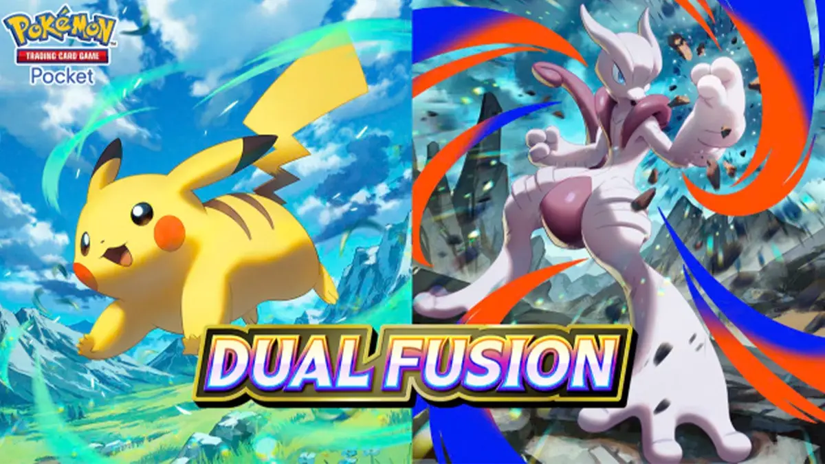 The Dual Fusion header image for Pokémon TCG Pocket.