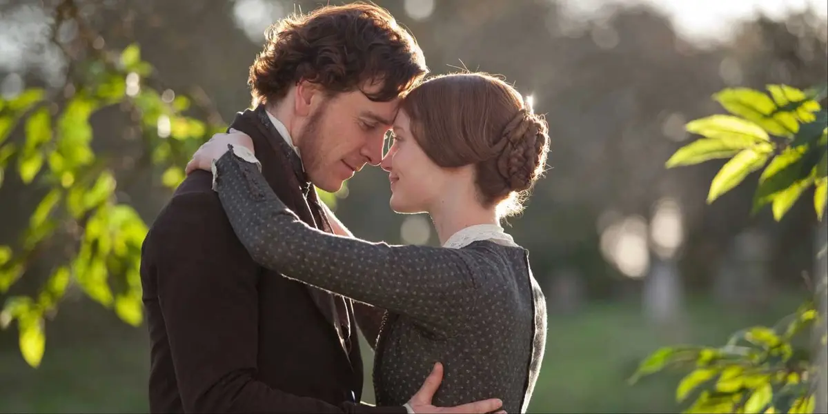 Mia Wasikowska and Michael Fassbender in Jane Eyre.