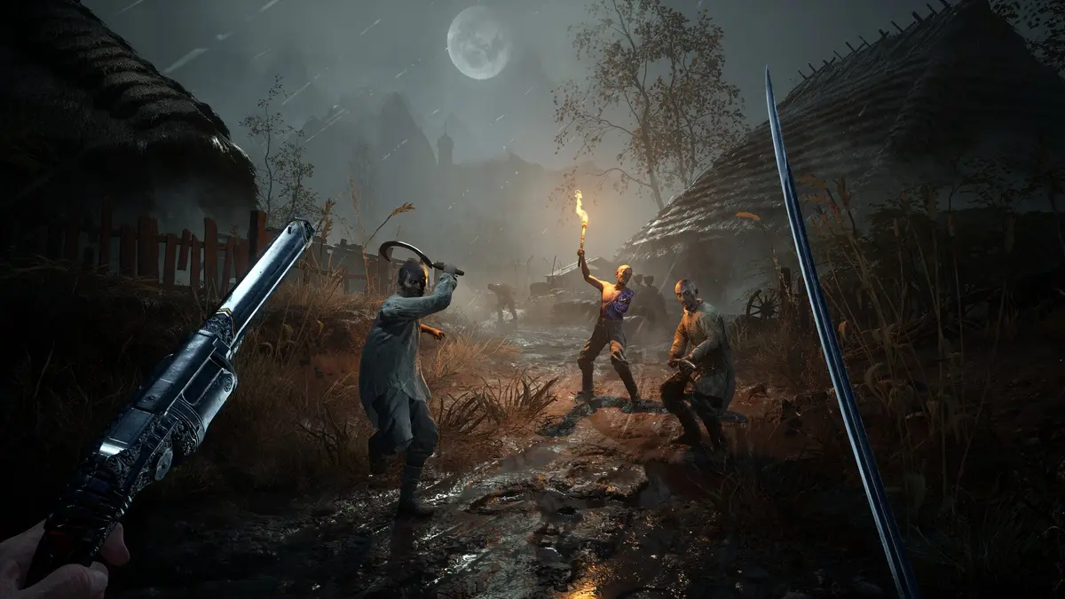 William is shown fighting three Shambling Civilians in Valor Mortis.