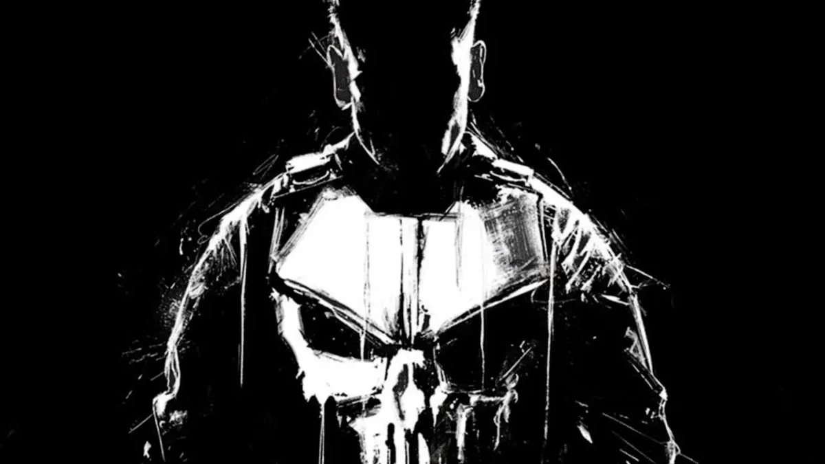 Jon Bernthal's Punisher logo is visible in the dark