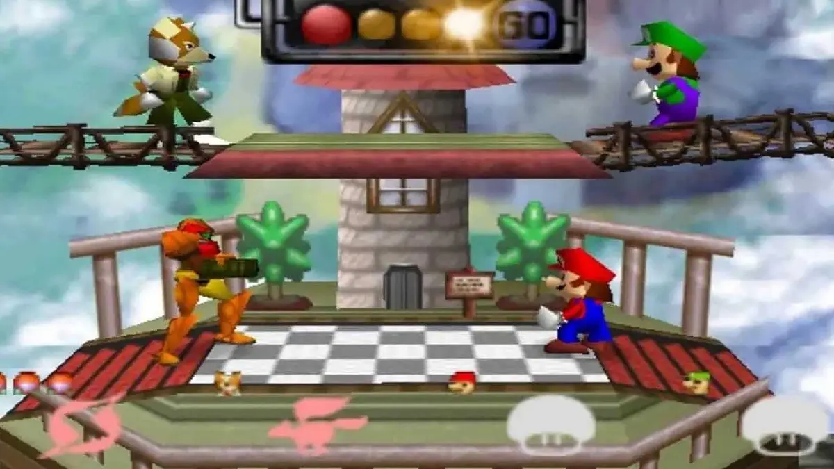 Nintendo Smash Bros 1999 gameplay