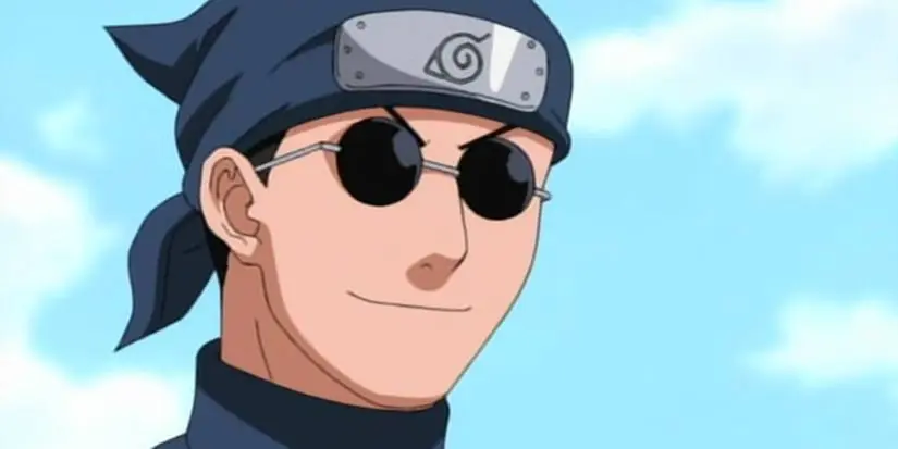 Ebisu From Naruto grins.