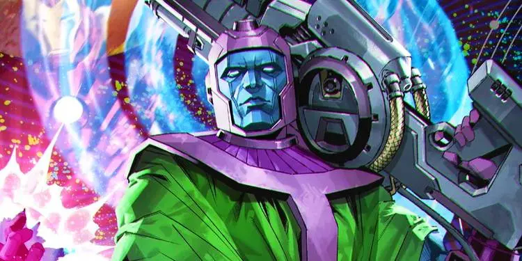 Kang the Conqueror with weapon in Marvel Comics
