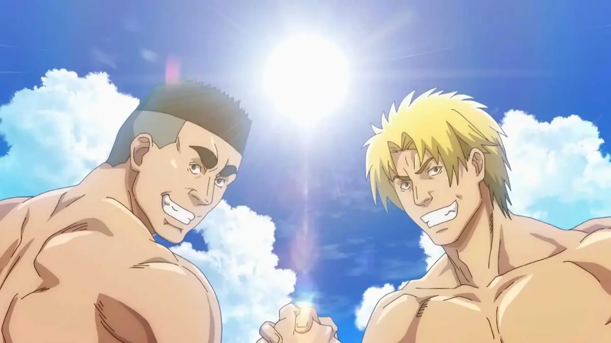 Ryuujirou Kotobuki and Shinji Kotika in Grand Blue Dreaming anime