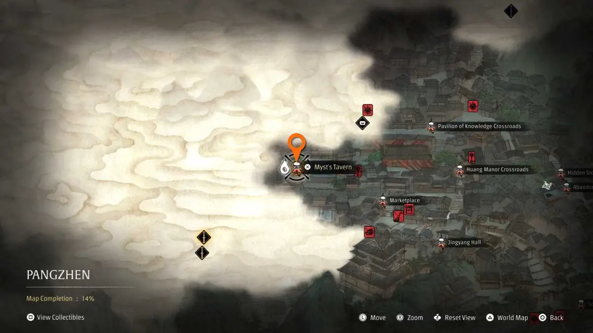 Myst Tavern Location Reach Meigu Lake Phantom Blade Zero
