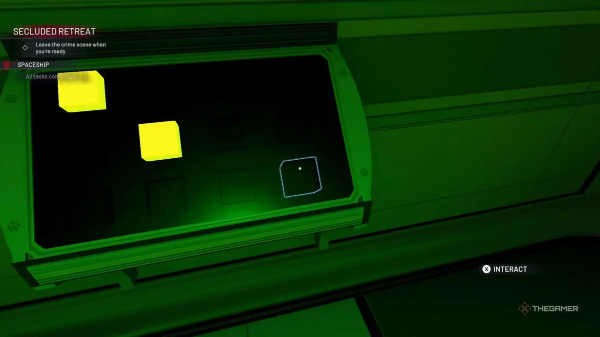 Crime Scene Cleaner secret CD spot puzzle.