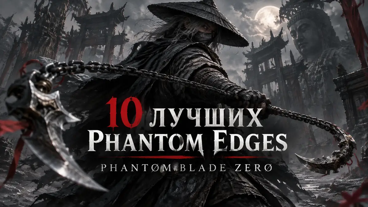 Воин Soul с цепным оружием посреди мрачных руин в стиле игры Phantom Blade Zero