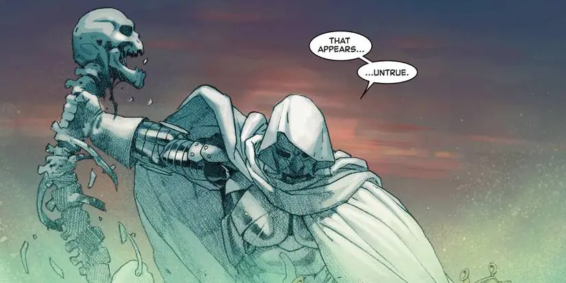 God Emperor Doom kills Thanos in Secret Wars (2015) #8.