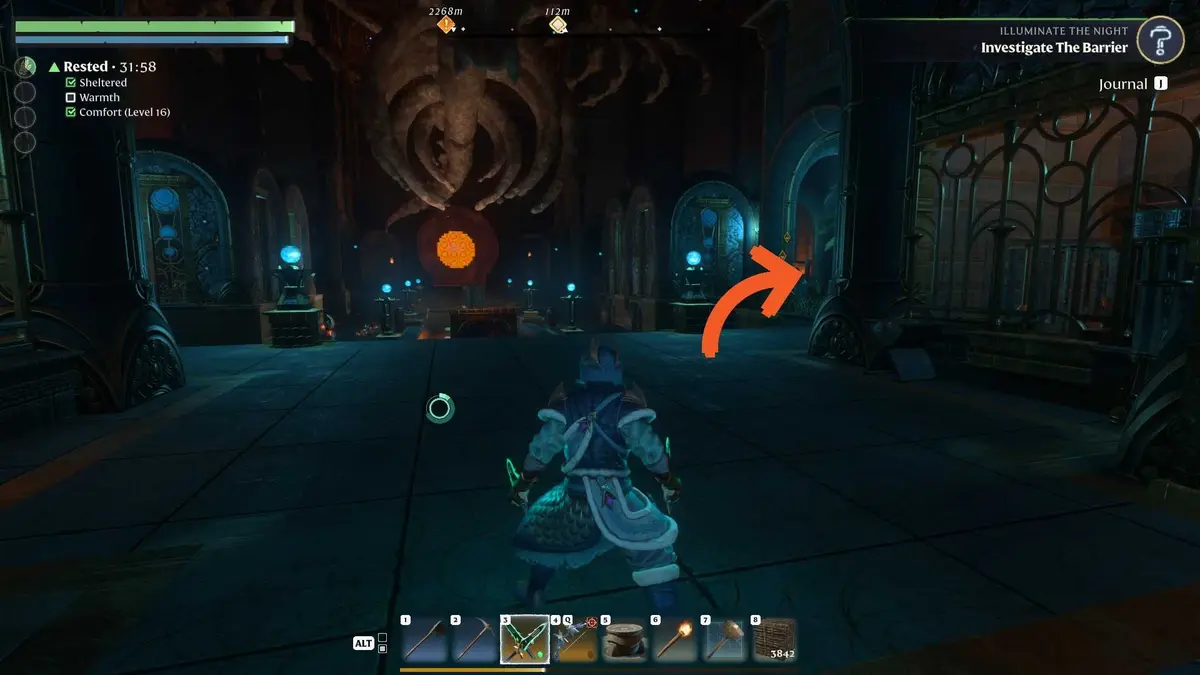 Enshrouded Embervale Museum loot coffin location 1