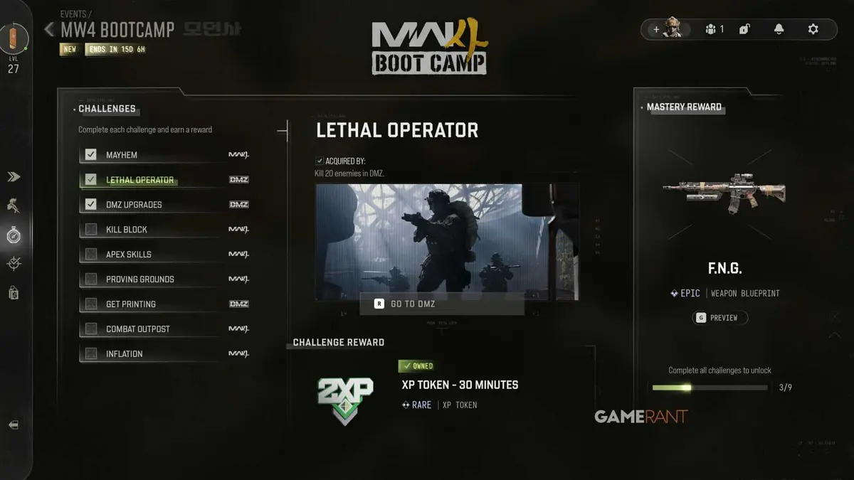 Modern Warfare 4 Bootcamp Event Rewards-1