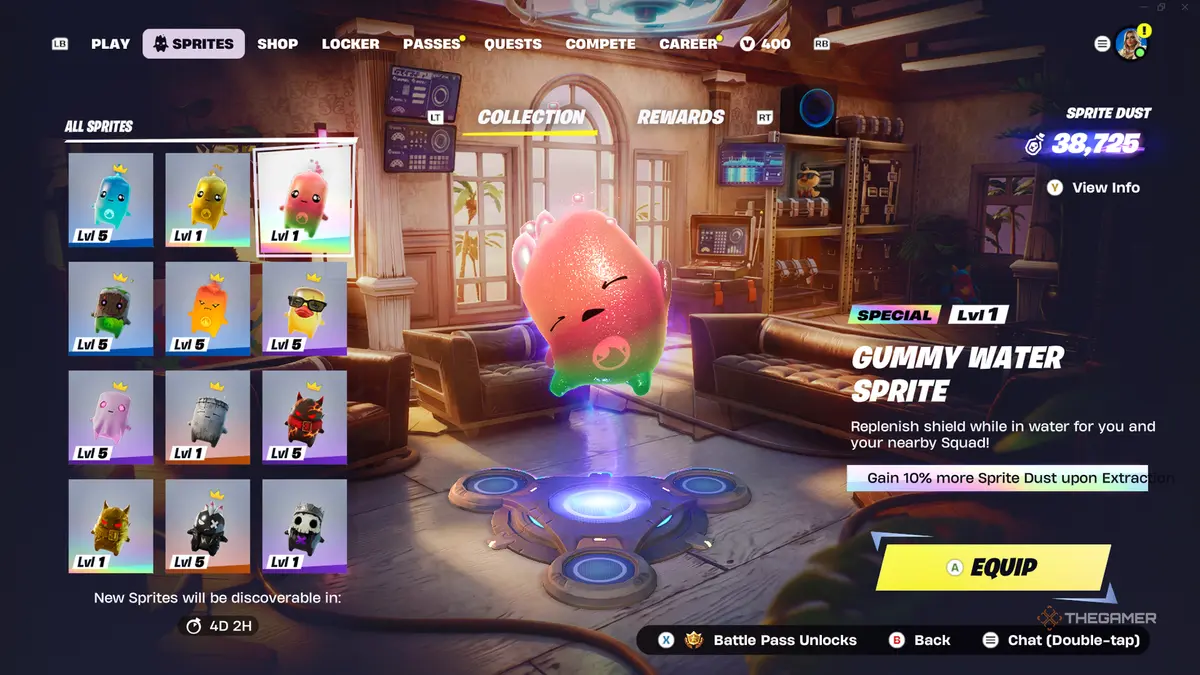 Fortnite Gummy Water Sprite.