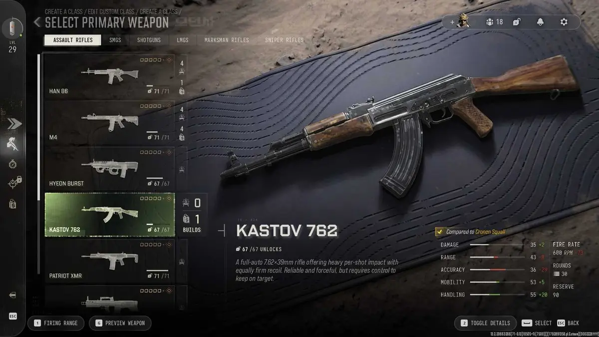 COD MW4 Kastov 762 preview