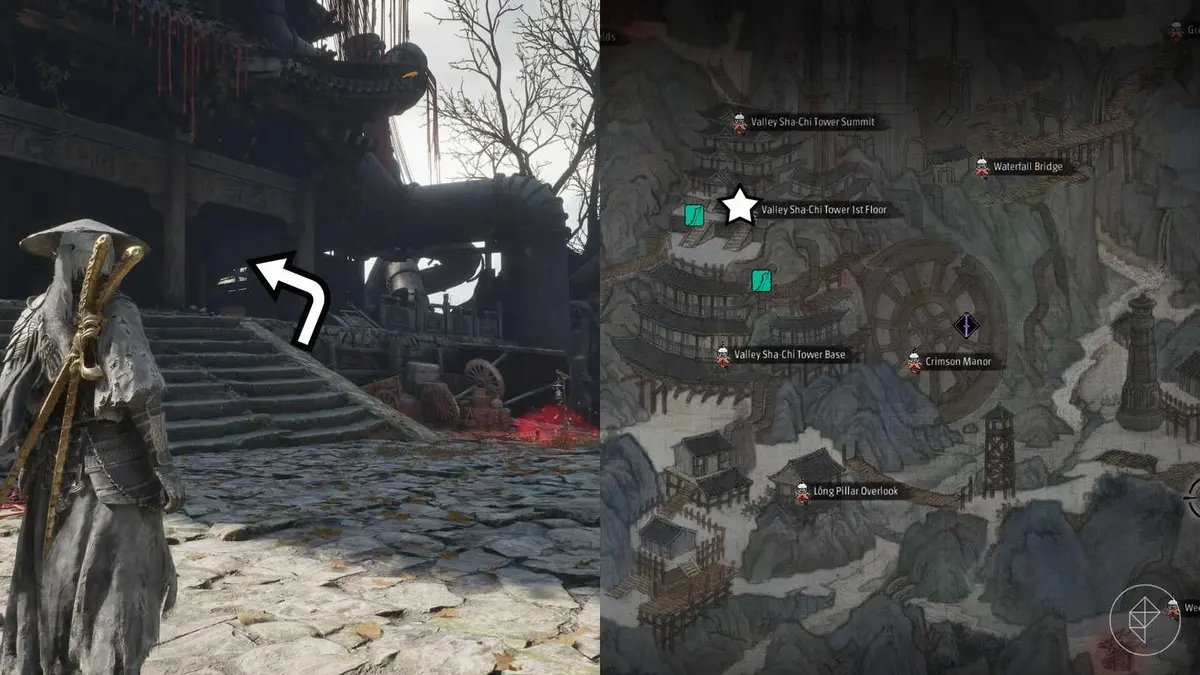 A Phantom Blade Zero montage showing where you must be to reach the optional boss Hua, Deadly Betrothed