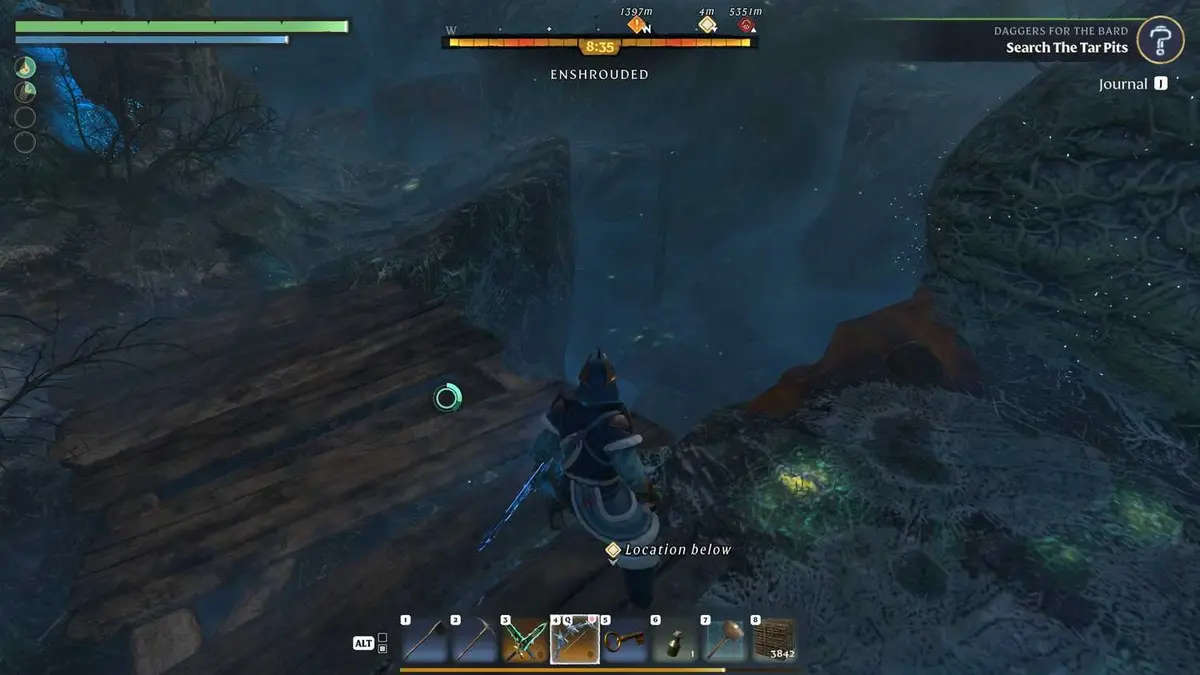 Enshrouded Amber mine near Blackmire entrance