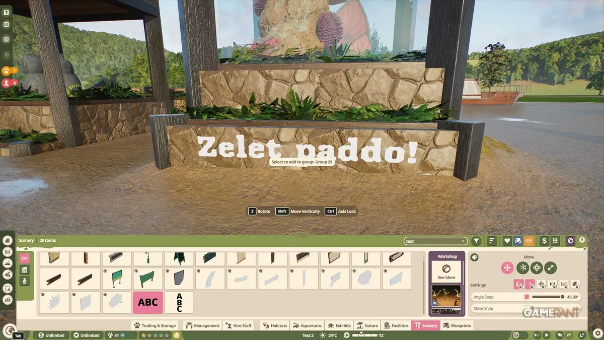 Planet Zoo 2 - Custom Text