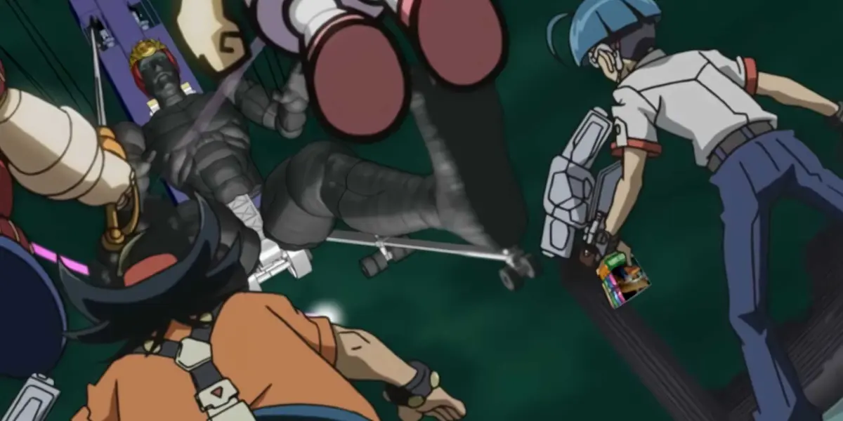 Quatro's monster prepares to attack the heroes