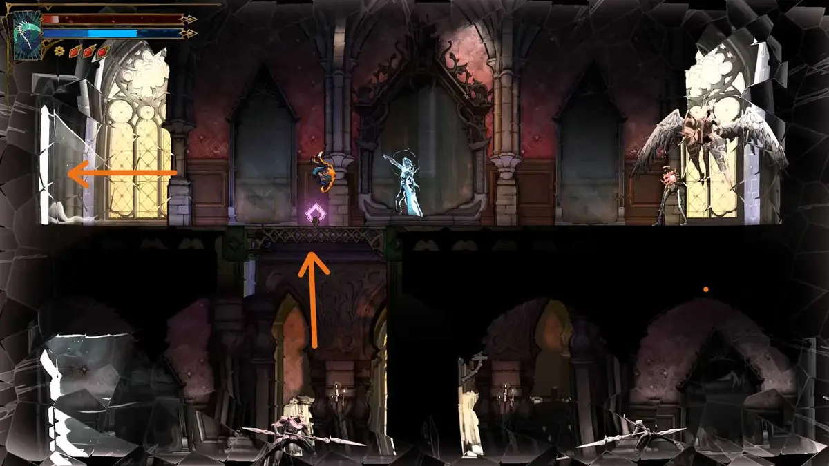 how to navigate hall of mirrors guide 15 in Castlevania Belmont's Curse