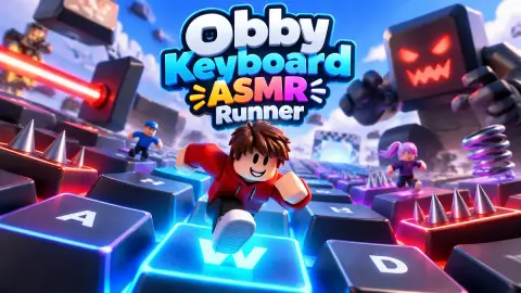 Obby Keyboard ASMR Runner: паркур по гигантской клавиатуре