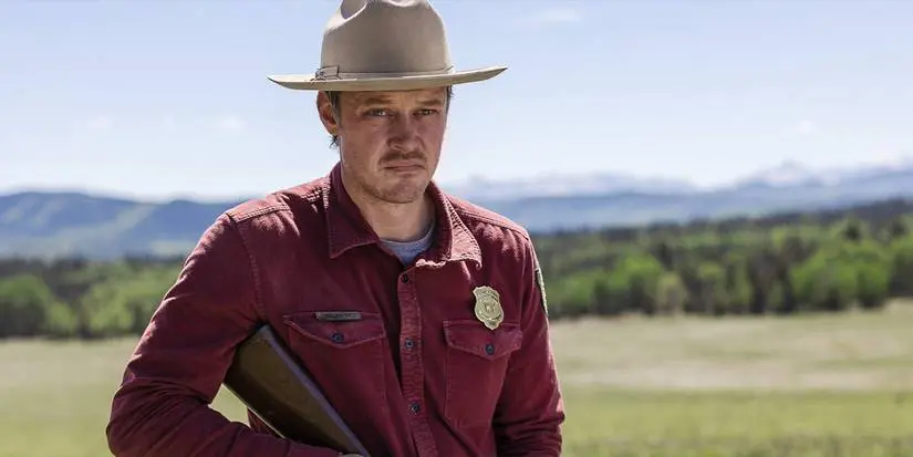 Game Warden Joe Pickett (Michael Dorman) stands ready for a fight in 'Joe Pickett'