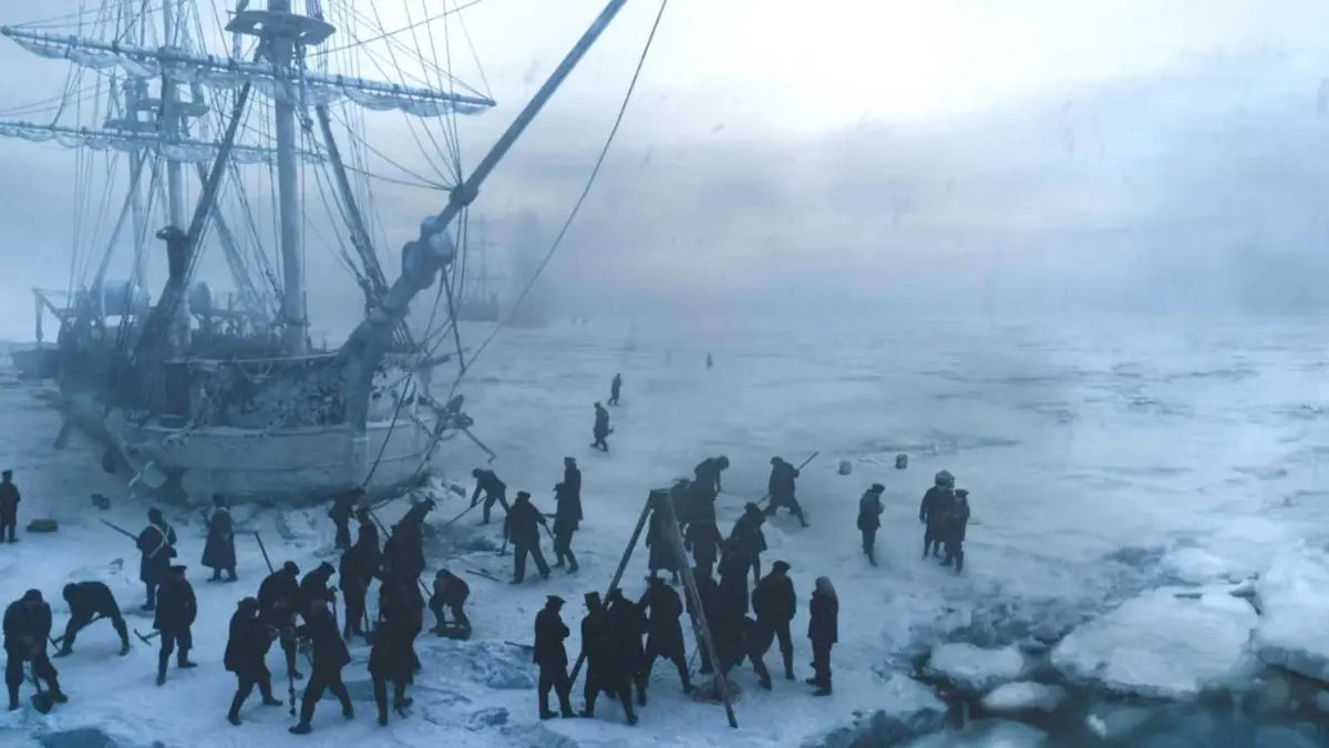 A ship crashed into the ice in The Terror (2018-2019)
