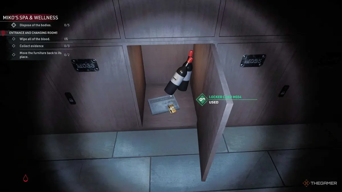 Kovalsky finds the VIP keycard inside a locker in Crime Scene Cleaner