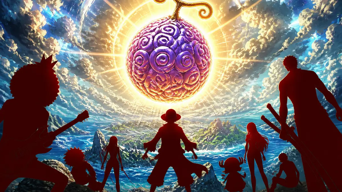 Кадр из аниме One Piece с демонстрацией силы Дьявольского плода