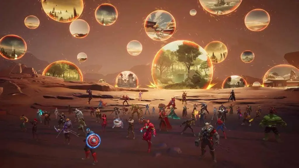 A shot from the Avengers: Endgame event