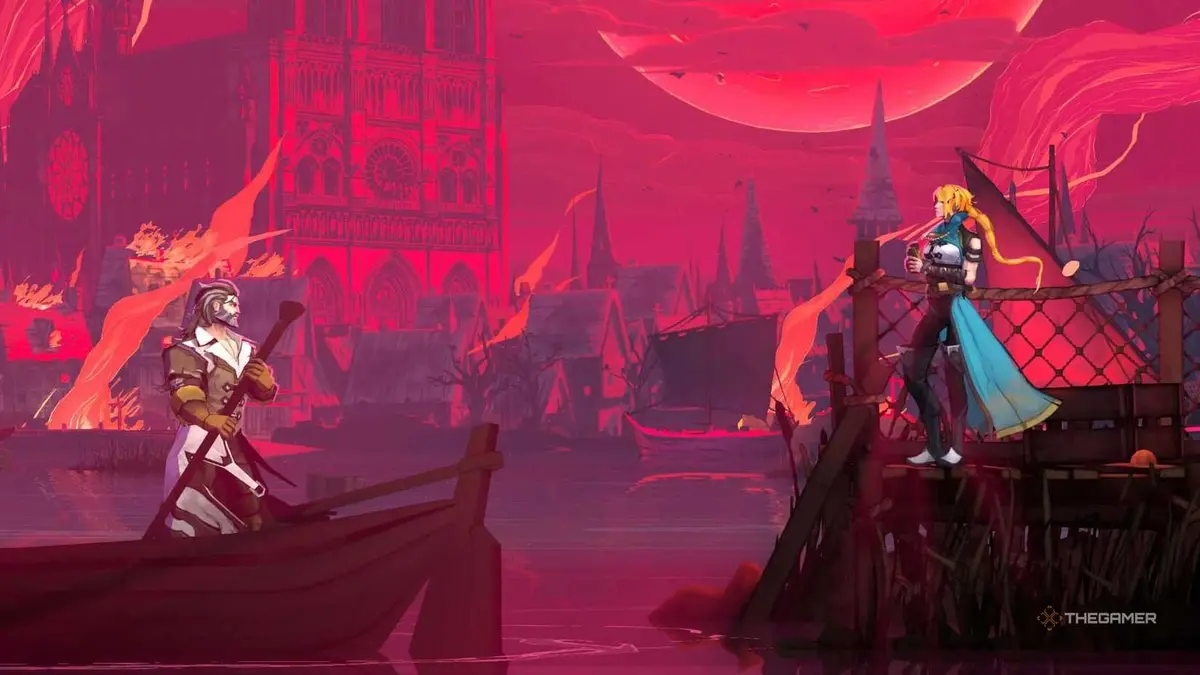 Trevor and Rose saying goodbye in Castlevania: Belmont's Curse.