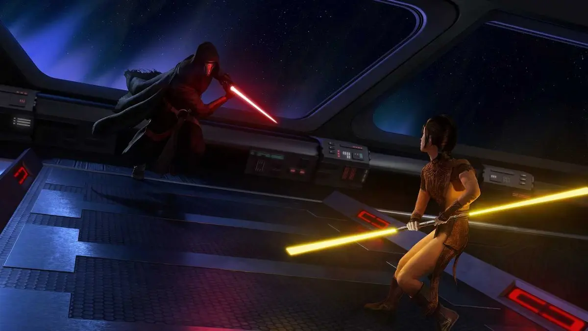 Star Wars Knights of the Old Republic Lightsaber Battle