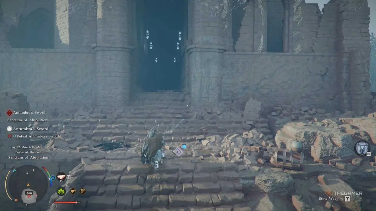 Crimson Desert Sanctum of Absolution path to the second puzzle piece.