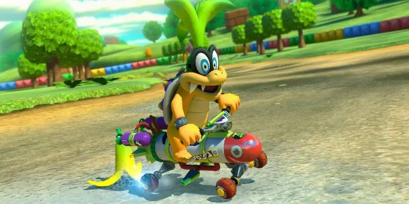 Iggy on Inkstriker Mario Kart 8 Deluxe
