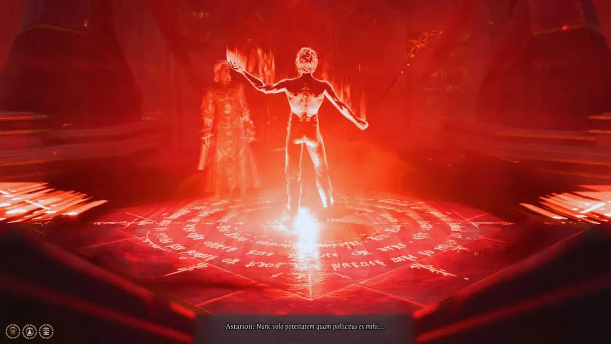 Baldur's Gate 3 - Astarion during the Ascendant ritual
