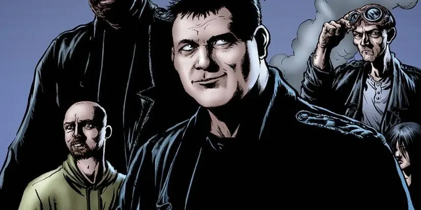 Billy Butcher with the Boys in the comics