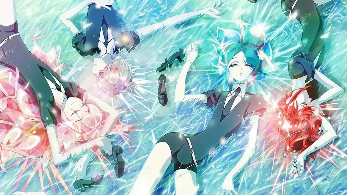 Phos lies around with other Gems in Land of the Lustrous.