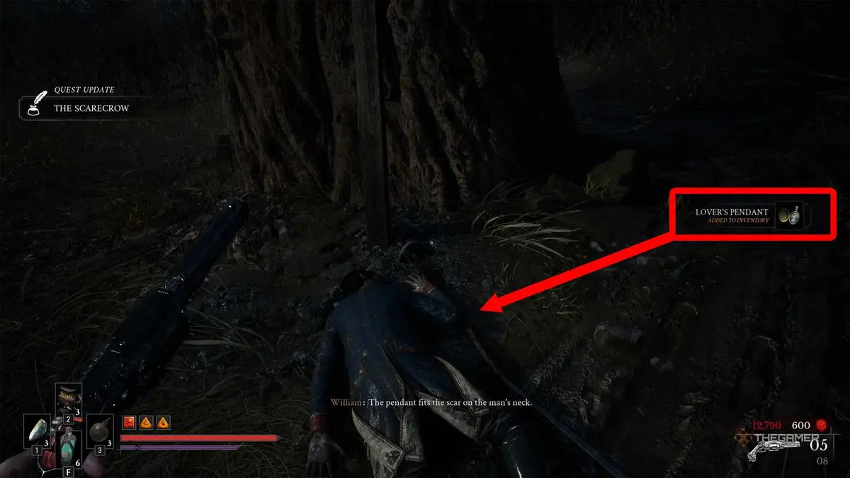 Corpse with the Lover's Pendant in Valor Mortis.
