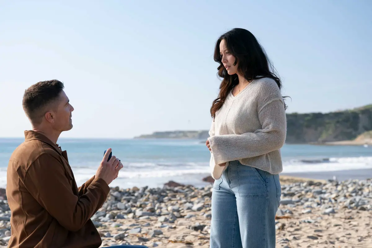 Chenford proposal at the beach in The Rookie