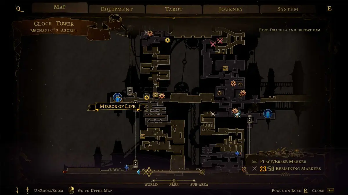 Castlevania Belmont's Curse The Sage's Symbol Location In The Clock Tower