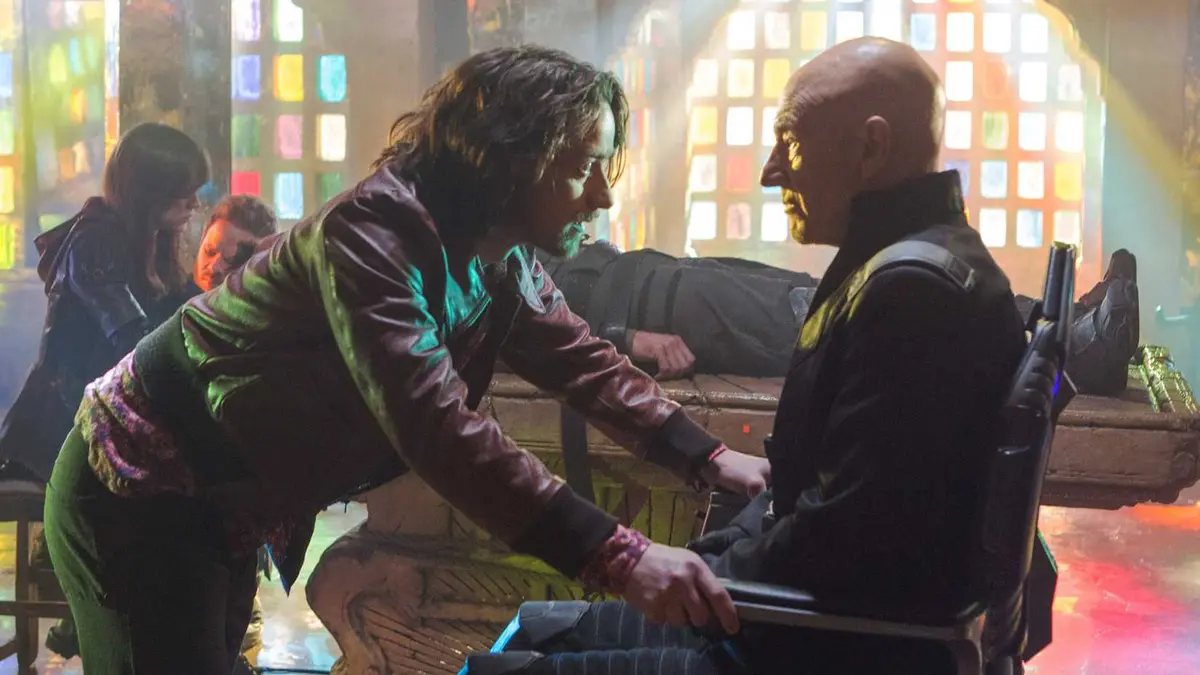 James McAvoy and Patrick Stewart in X-Men: Days of Future Past