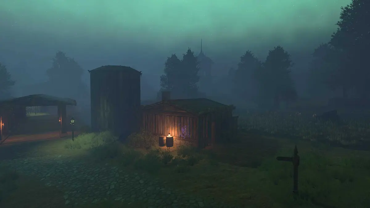 Farm shack along the road in Baldur's Gate 3 custom campaign Forsaken.