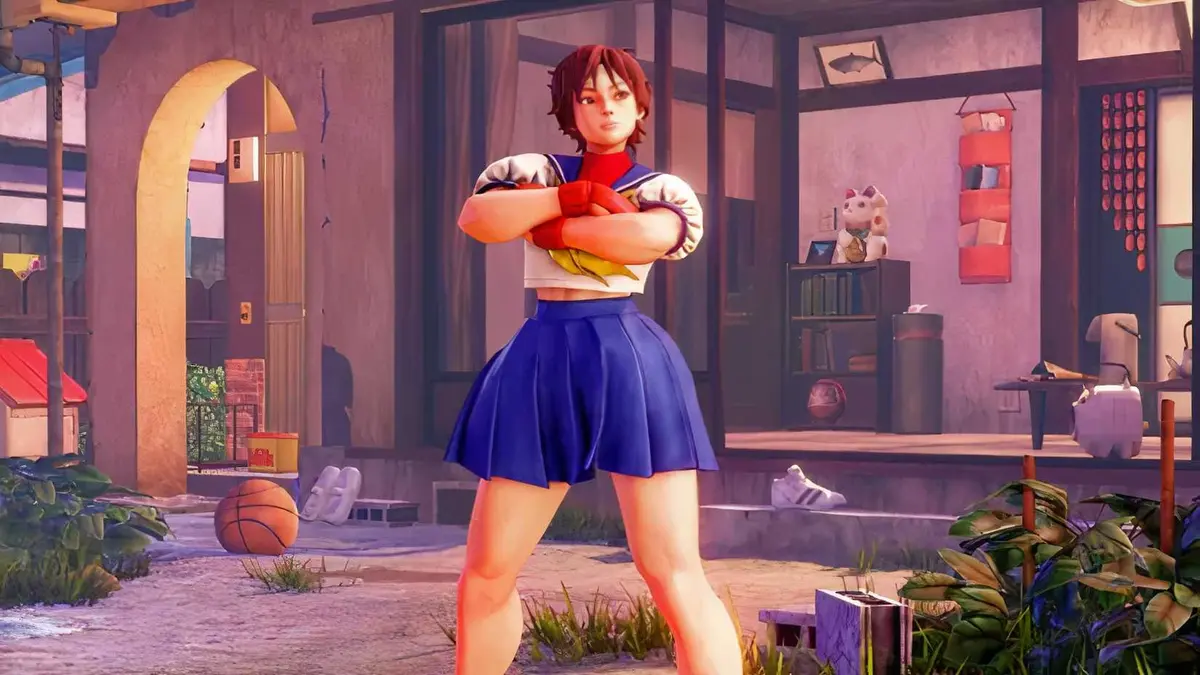 Sakura in Street Fighter